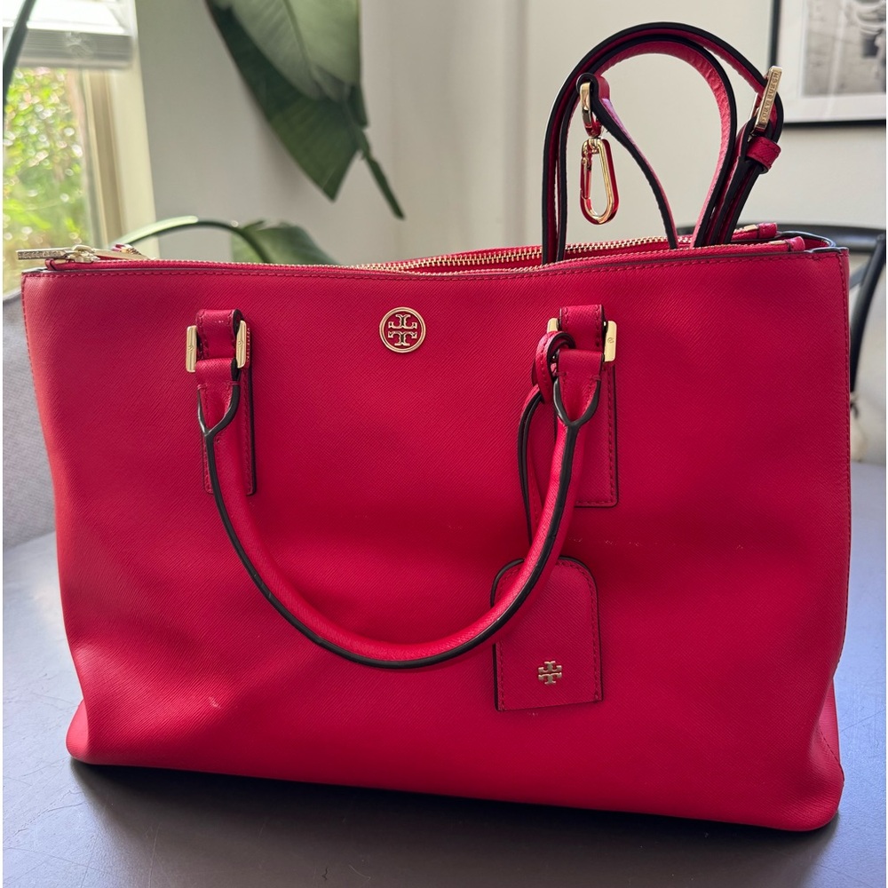 Tory Butch Saffiano Bag Hot Pink
